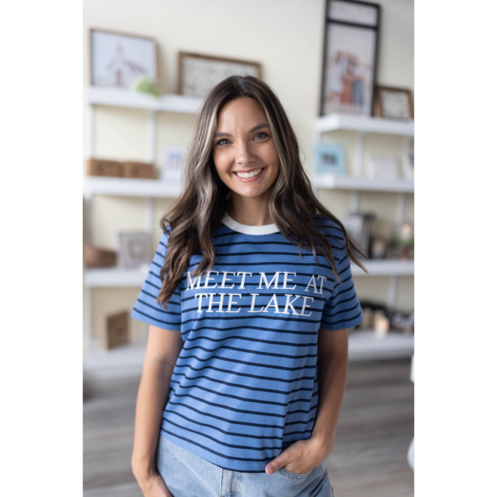 Meet Me At The Lake Striped Top