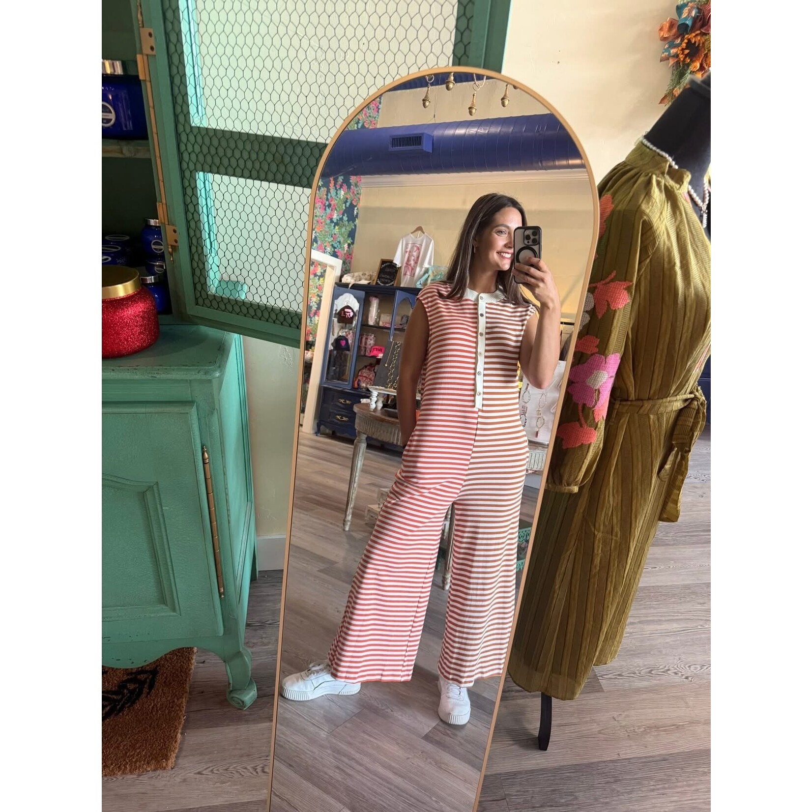 Colorblock Stripes Splicing Sleeveless Jumpsuit