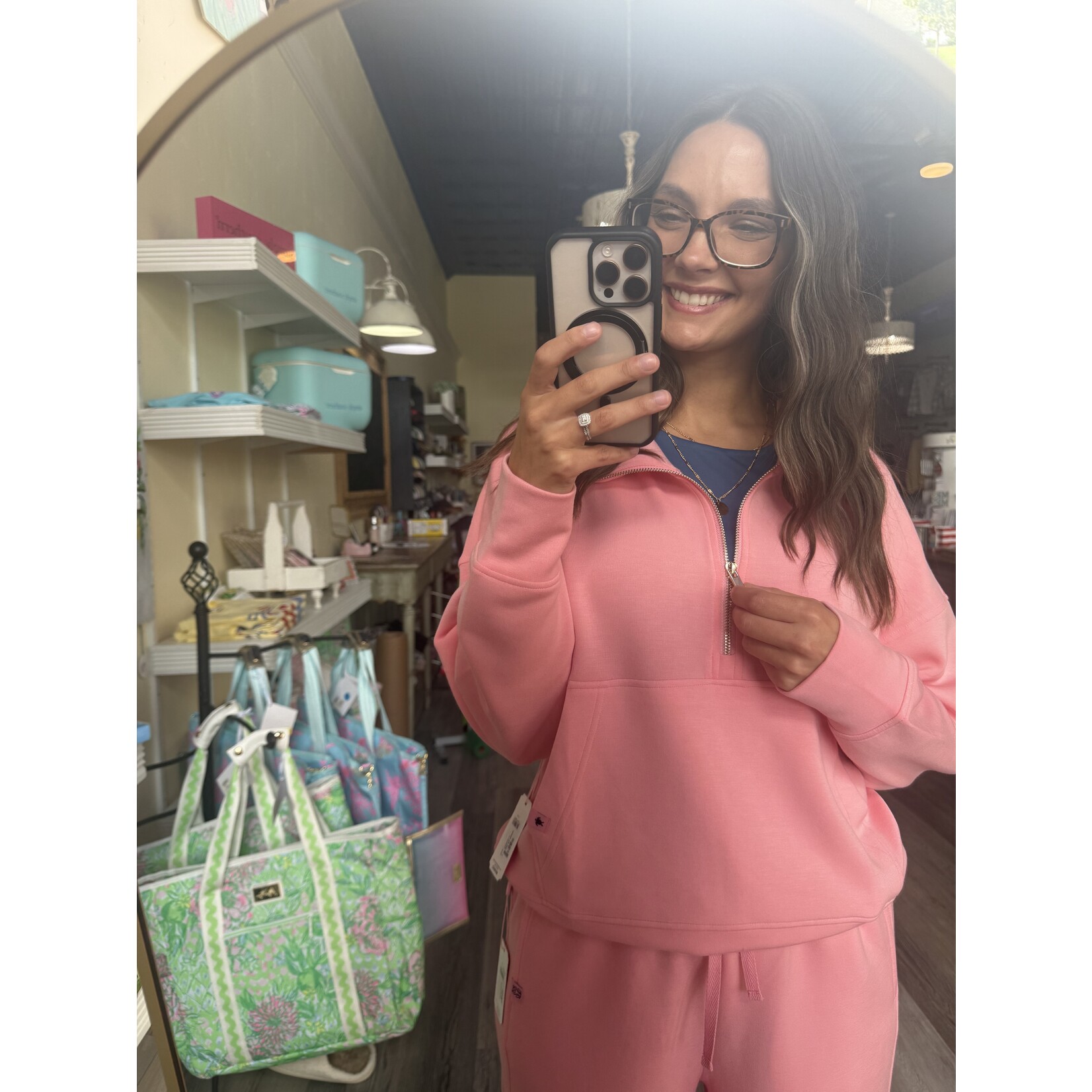 Half Zip Raglan Pullover