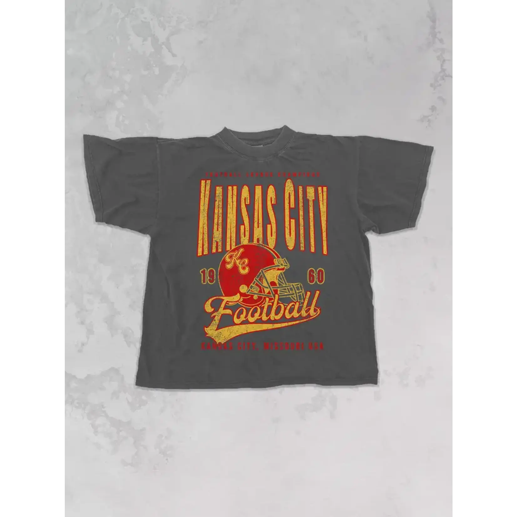 90's Kansas City Football Champs Oversized TShirt