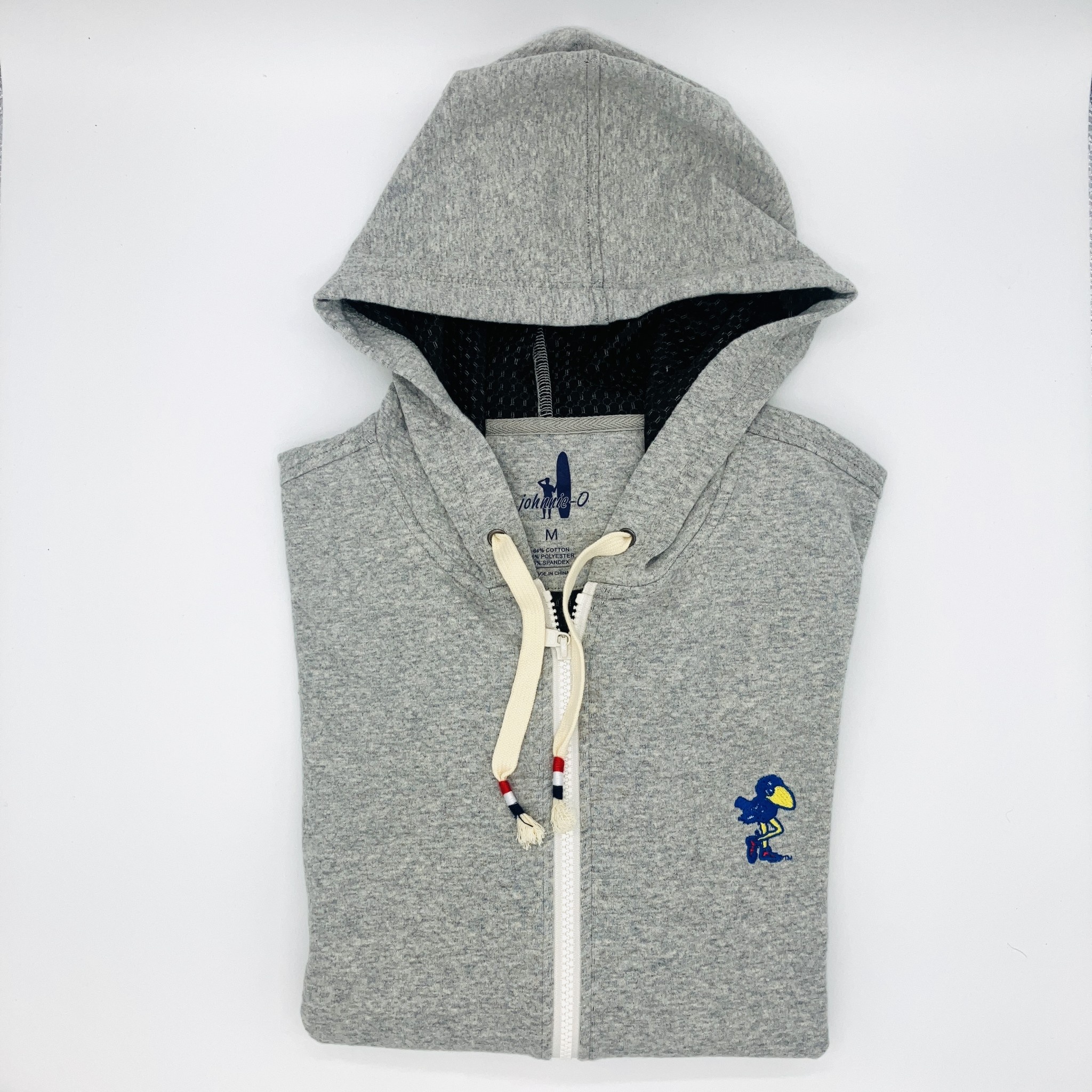 4SDESIGNS feather-detailing cotton hoodie - Grey