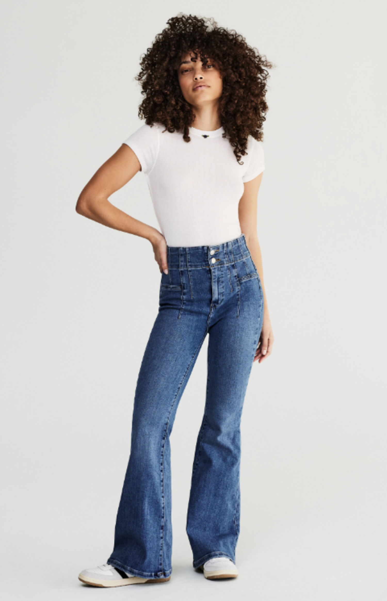 Jayde Flare Jeans OB1184972 - Weavers Lawrence Jayde Flare Jeans OB1184972 - Weavers Lawrence