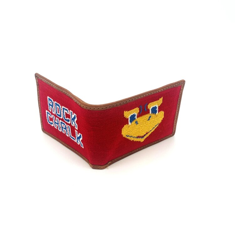 Smathers & Branson KU Beak Em - Rock Chalk Wallet Red