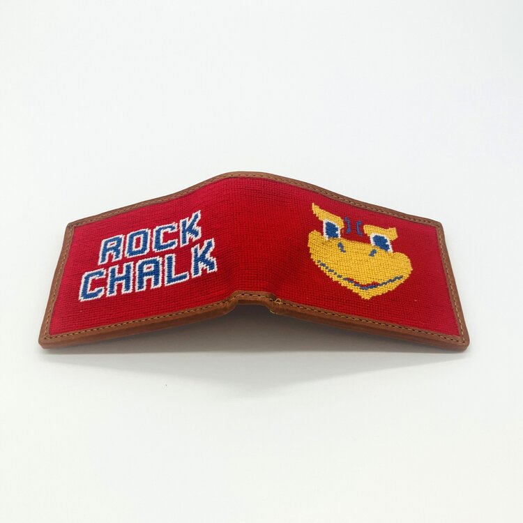Smathers & Branson KU Beak Em - Rock Chalk Wallet Red