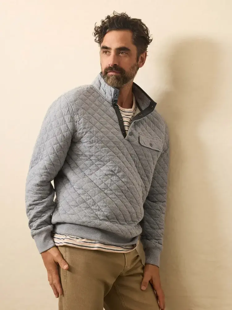 Faherty Brand Epic Quilted Fleece Pullover