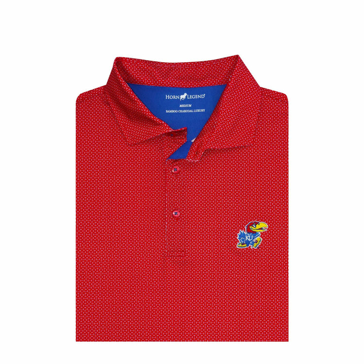 Horn Legend KU Jayhawk Booth Polo