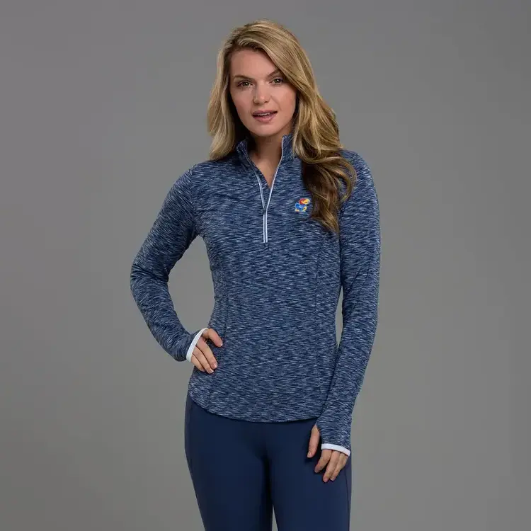 Zero Restriction KU Shae Zip Mock Neck Pullover
