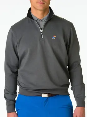 Fairway & Greene KU Caves LS 1/4 zip Pullover