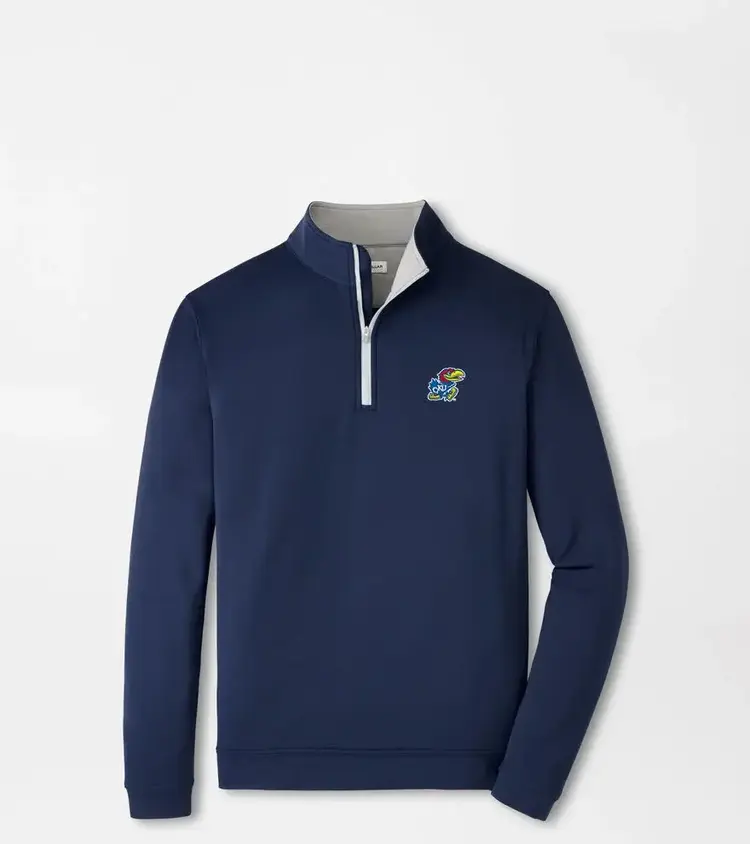 Peter Millar KU Jayhawk Perth Quarter-Zip