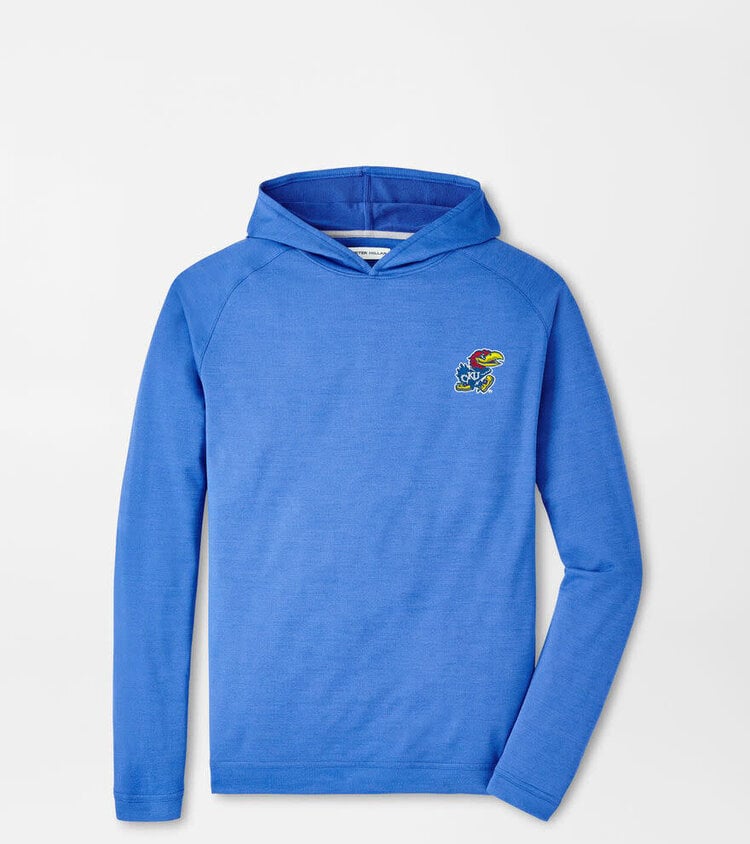 Peter Millar KU Jayhawk Pine Perf Hoodie