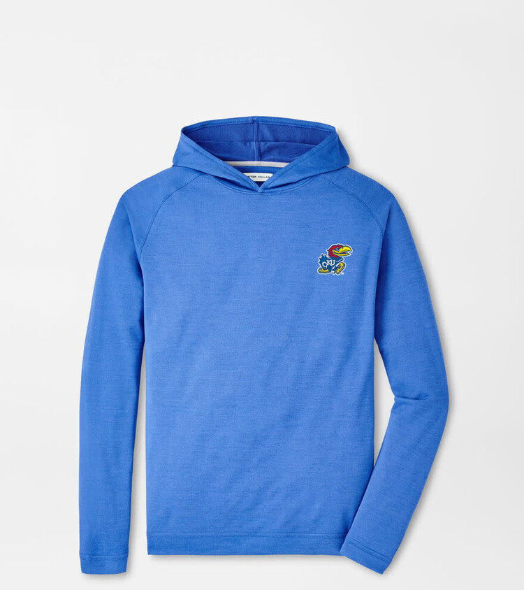Peter Millar KU Jayhawk Pine Perf Hoodie