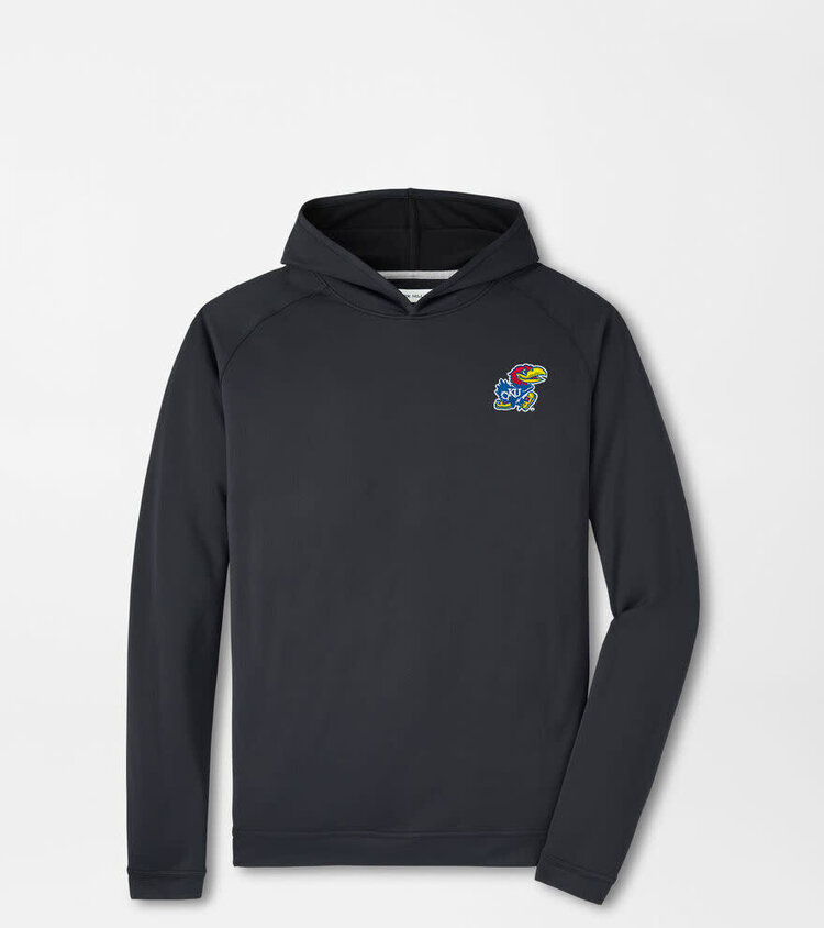 Peter Millar KU Jayhawk Pine Perf Hoodie