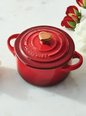 Le Creuset 8oz Mini Cocotte with Gold Heart Knob