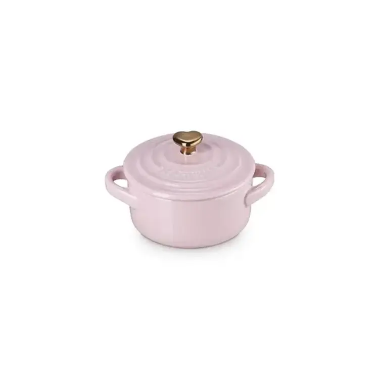 Le Creuset 8oz Mini Cocotte with Gold Heart Knob
