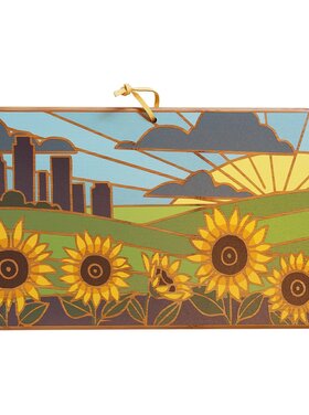 Totally Bamboo Kansas Sunflower Serving Board