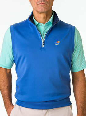 Fairway & Greene KU Caves Quarter Zip Vest