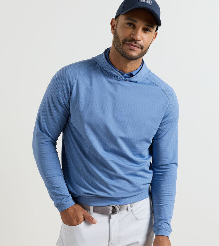 Peter Millar Pine Sugar Stripe Perf Hoodie