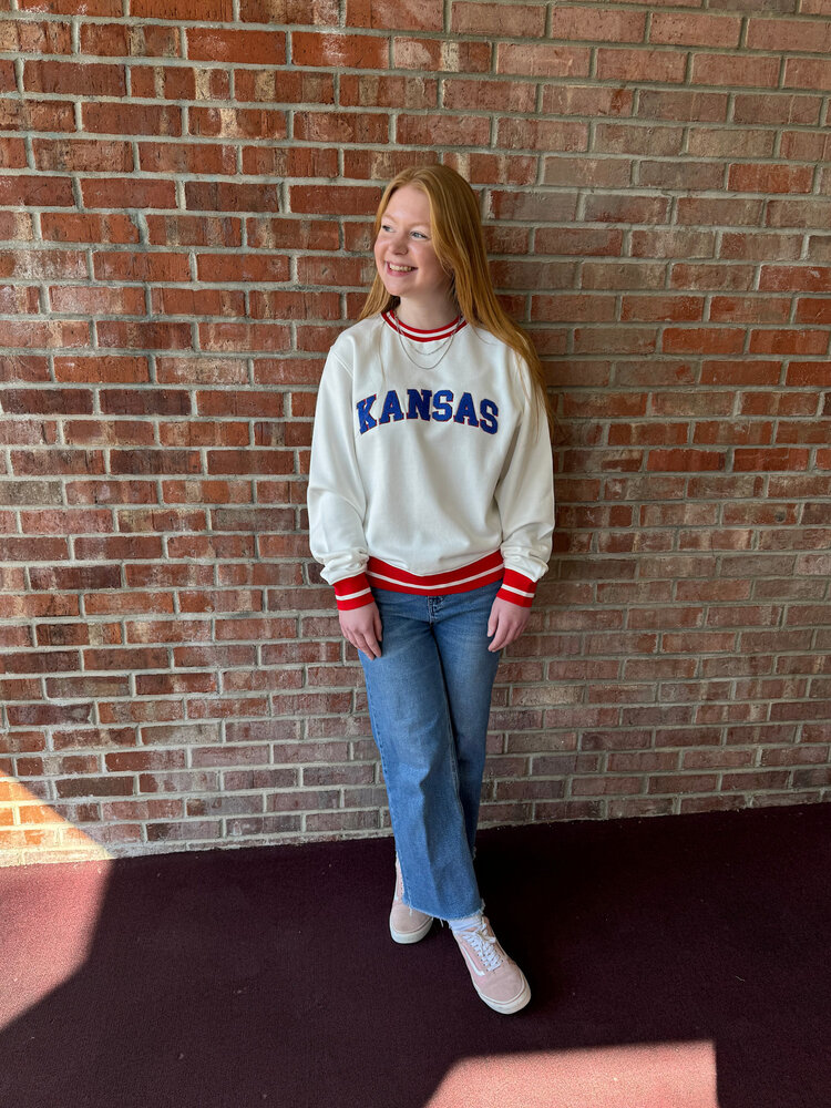 Stripe Slv Kansas Crewneck Sweater