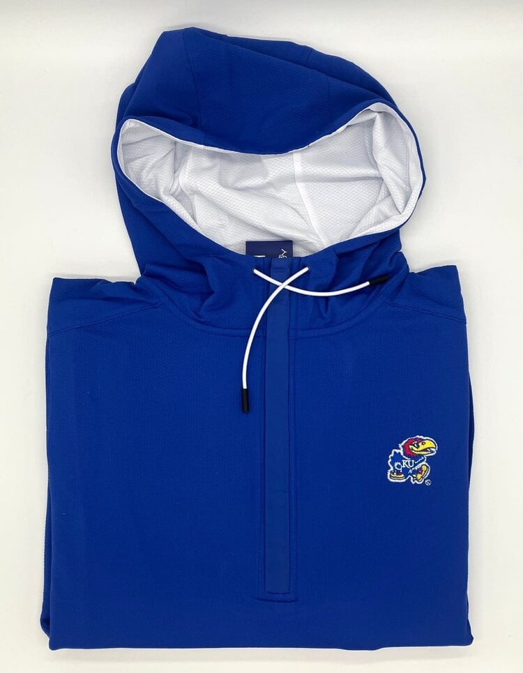 KU Jayhawk Half Zip Cool Hoodie
