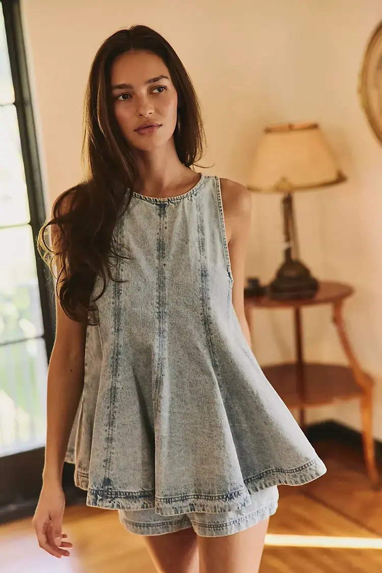 Free People Cassius Denim Set