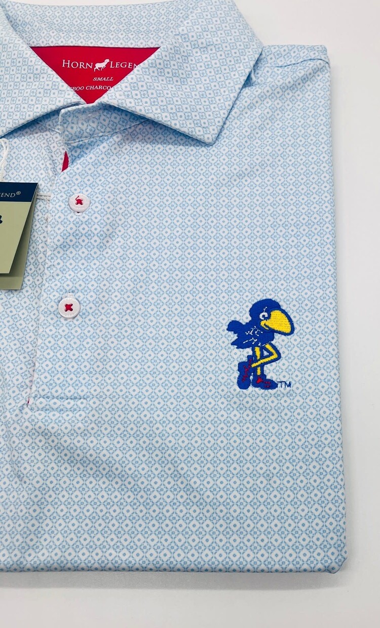 Horn Legend KU 1912 Tile Print Polo