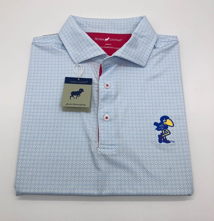 Horn Legend KU 1912 Tile Print Polo