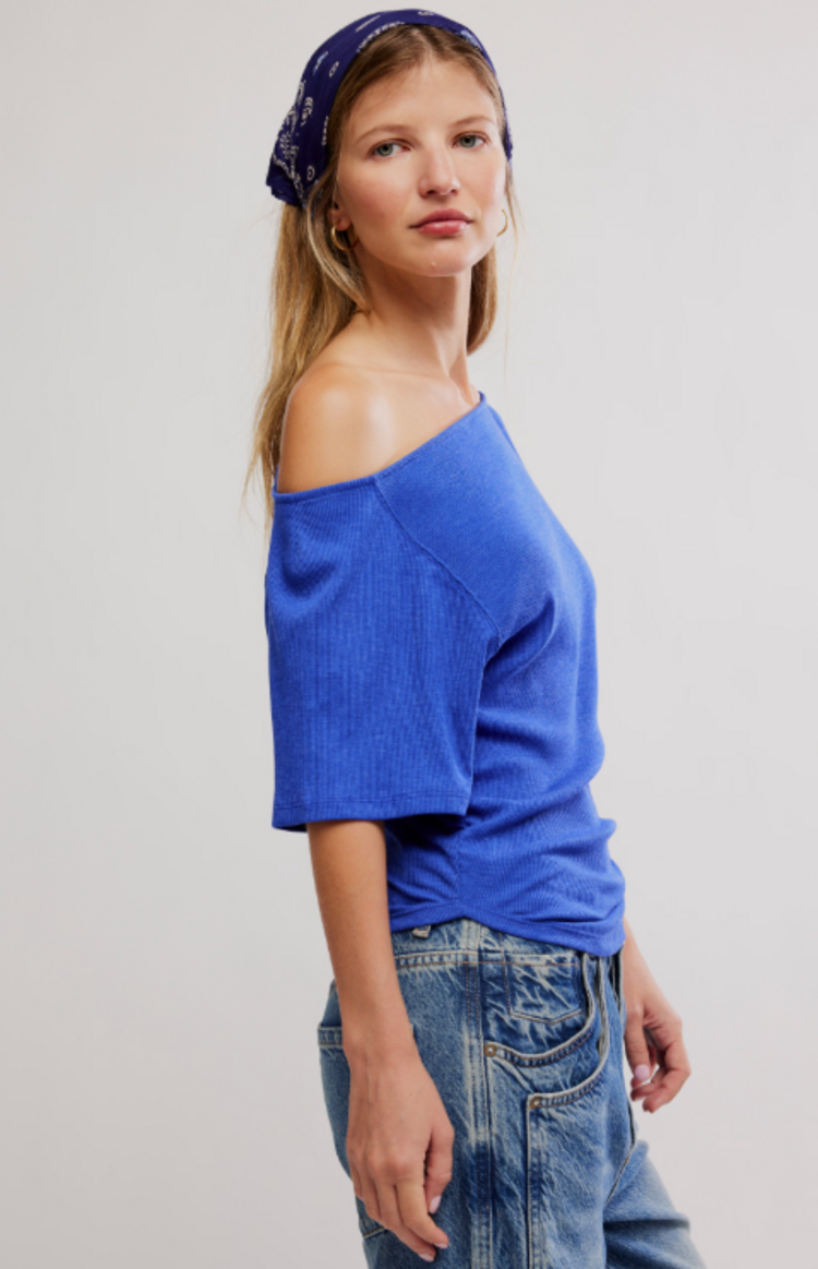 Free People Lucy Off the Shoulder Tee