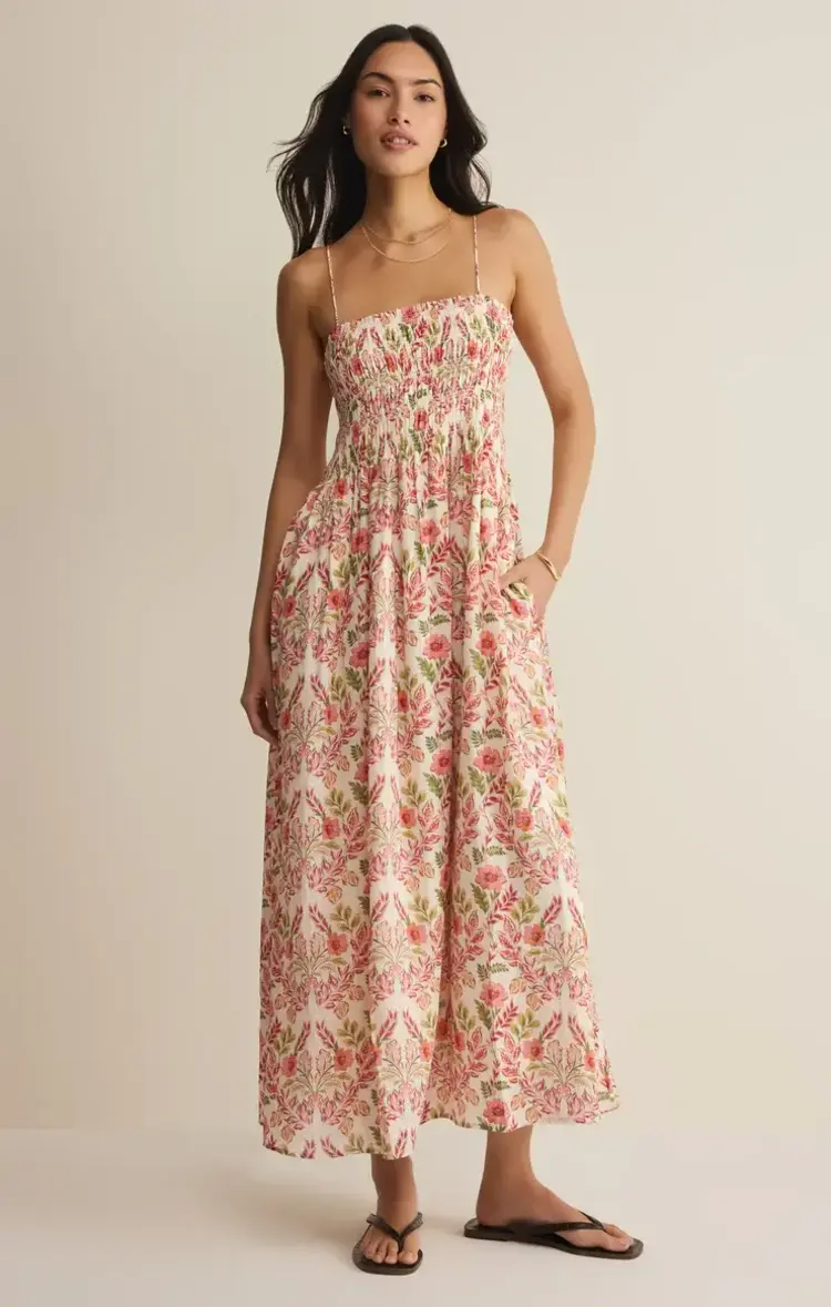 Cornelia Ami Floral Midi Dress