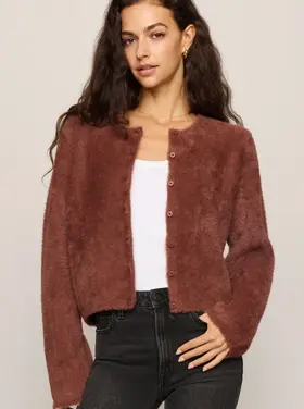 Winterglow Fluffy Cardigan