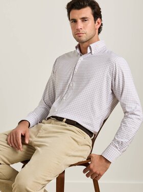 Peter Millar Axel Performance Twill Sport Shirt Sawgrass