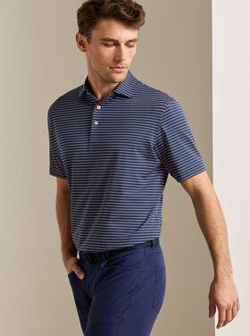 Peter Millar Oaks Performance Jersey Polo Navy