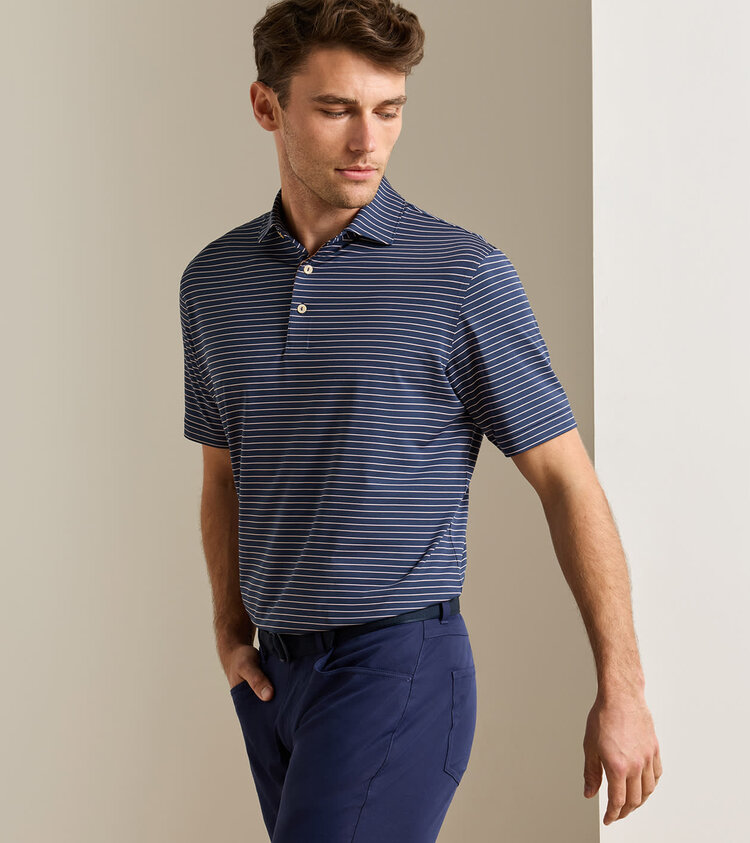 Peter Millar Oaks Performance Jersey Polo Navy