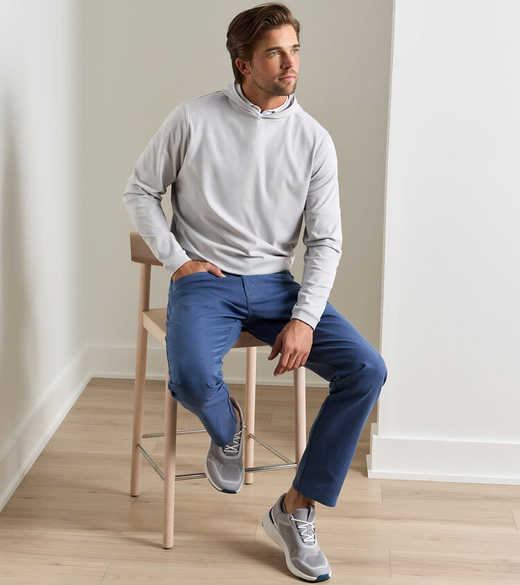 Peter Millar Ardent Air Performance Hoodie British Grey