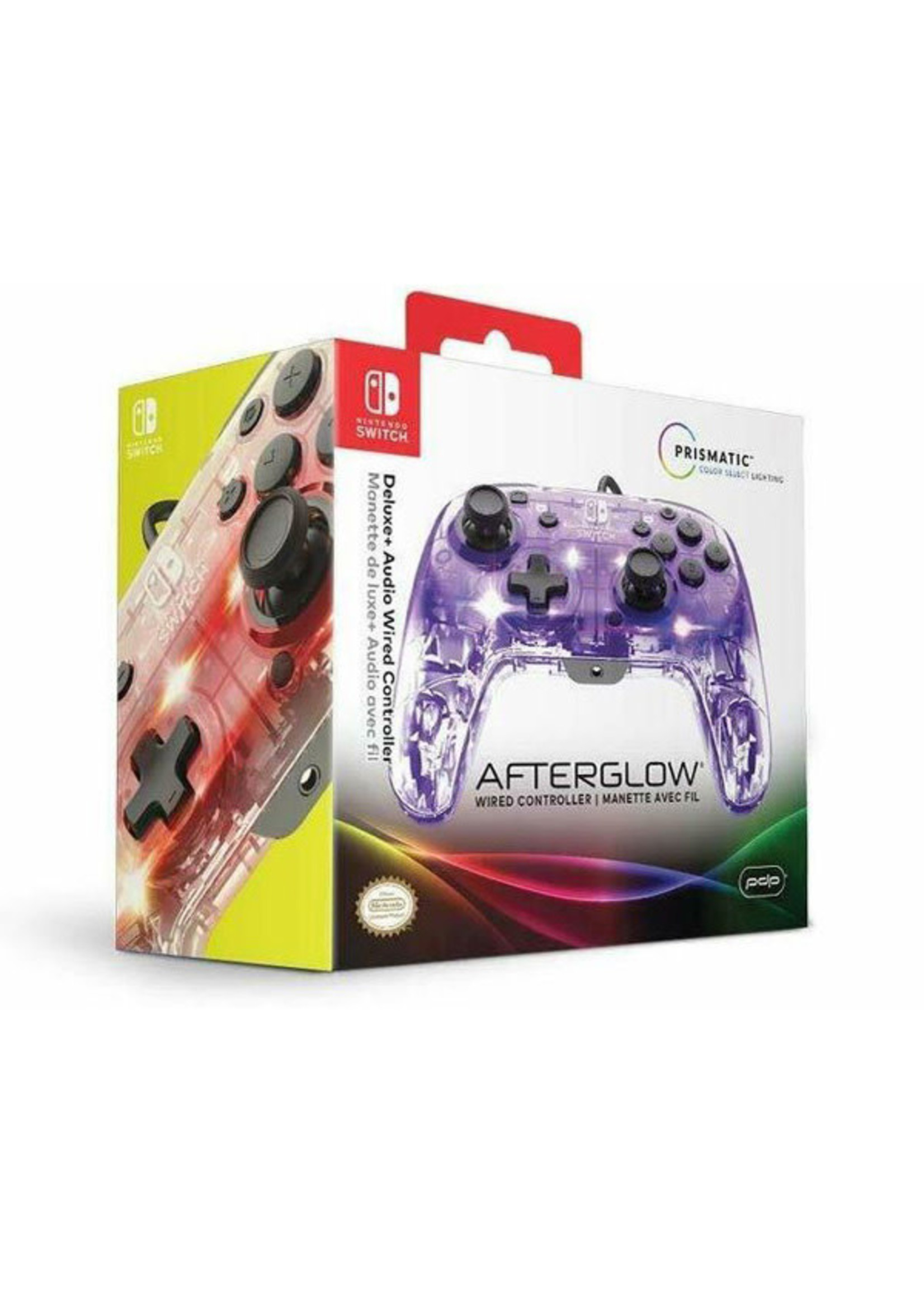 Clear Afterglow Deluxe + Audio Wired NSwitch Controller