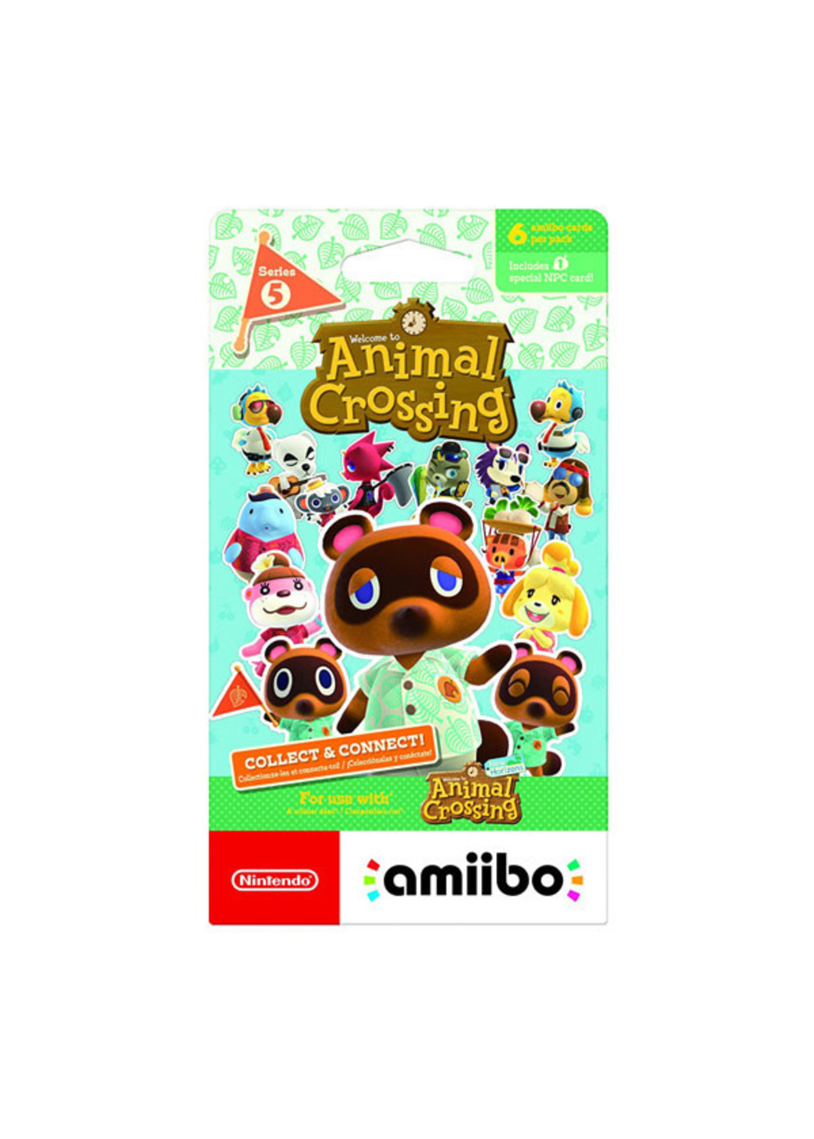 SERIES 5 ANIMAL CROSSING AMIIBO CARD PACK (6 CARDS)