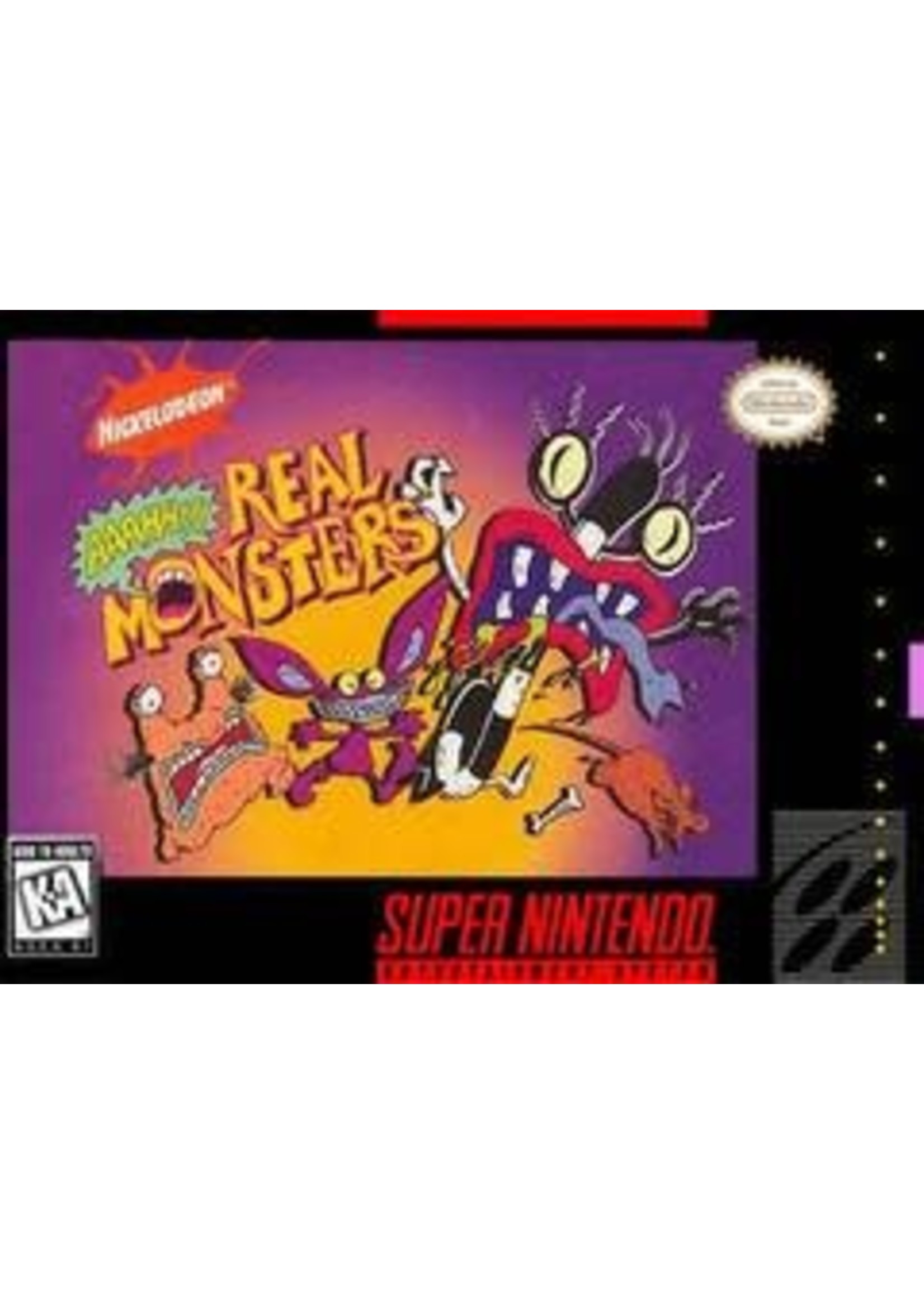 AAAHH Real Monsters Super Nintendo CART ONLY
