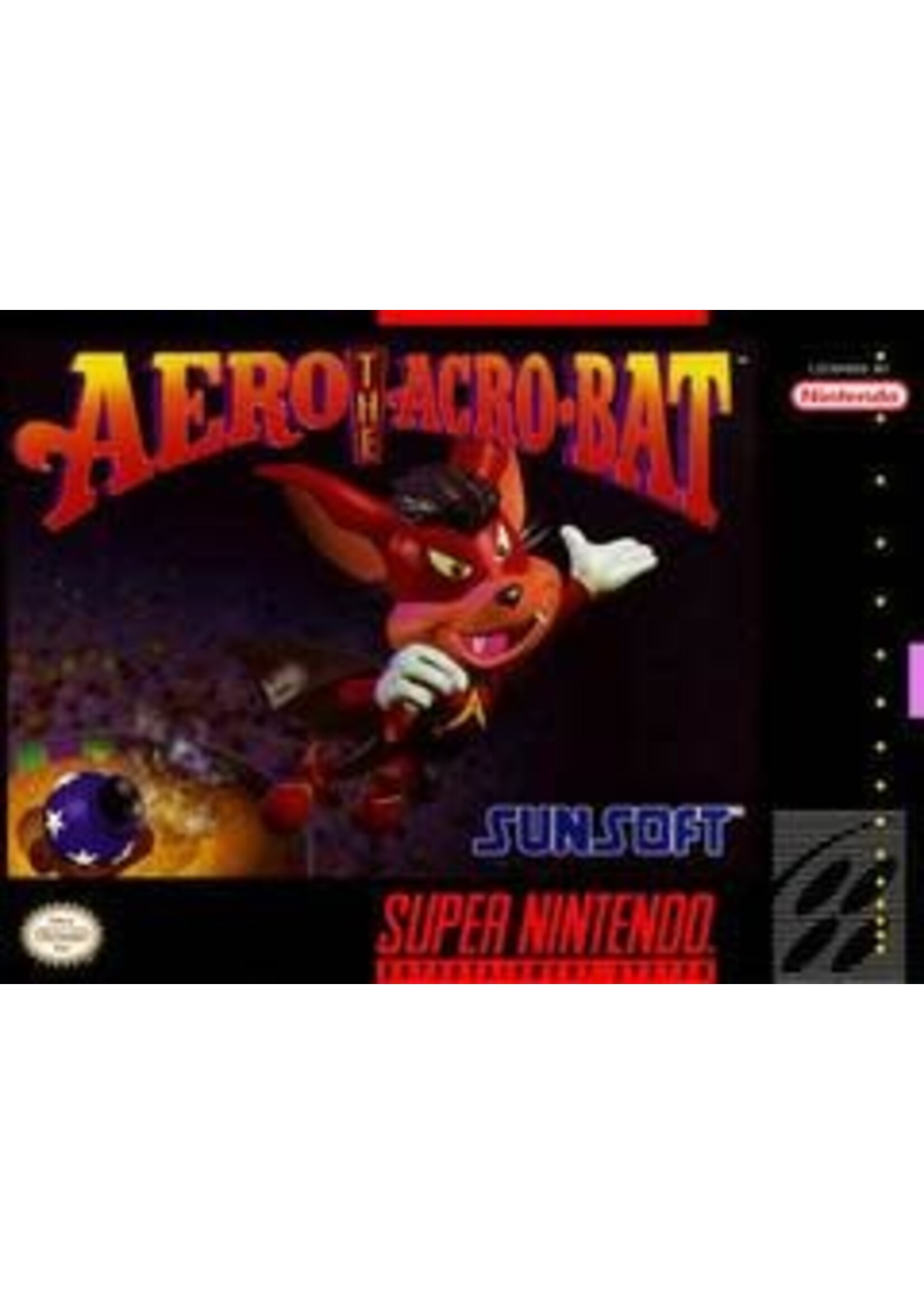 Aero The Acro-Bat Super Nintendo CART ONLY