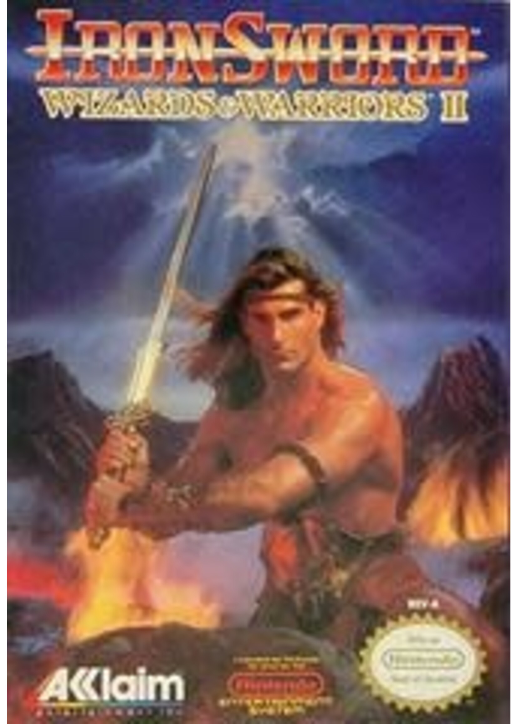 Iron Sword Wizards And Warriors II NES CART ONLY