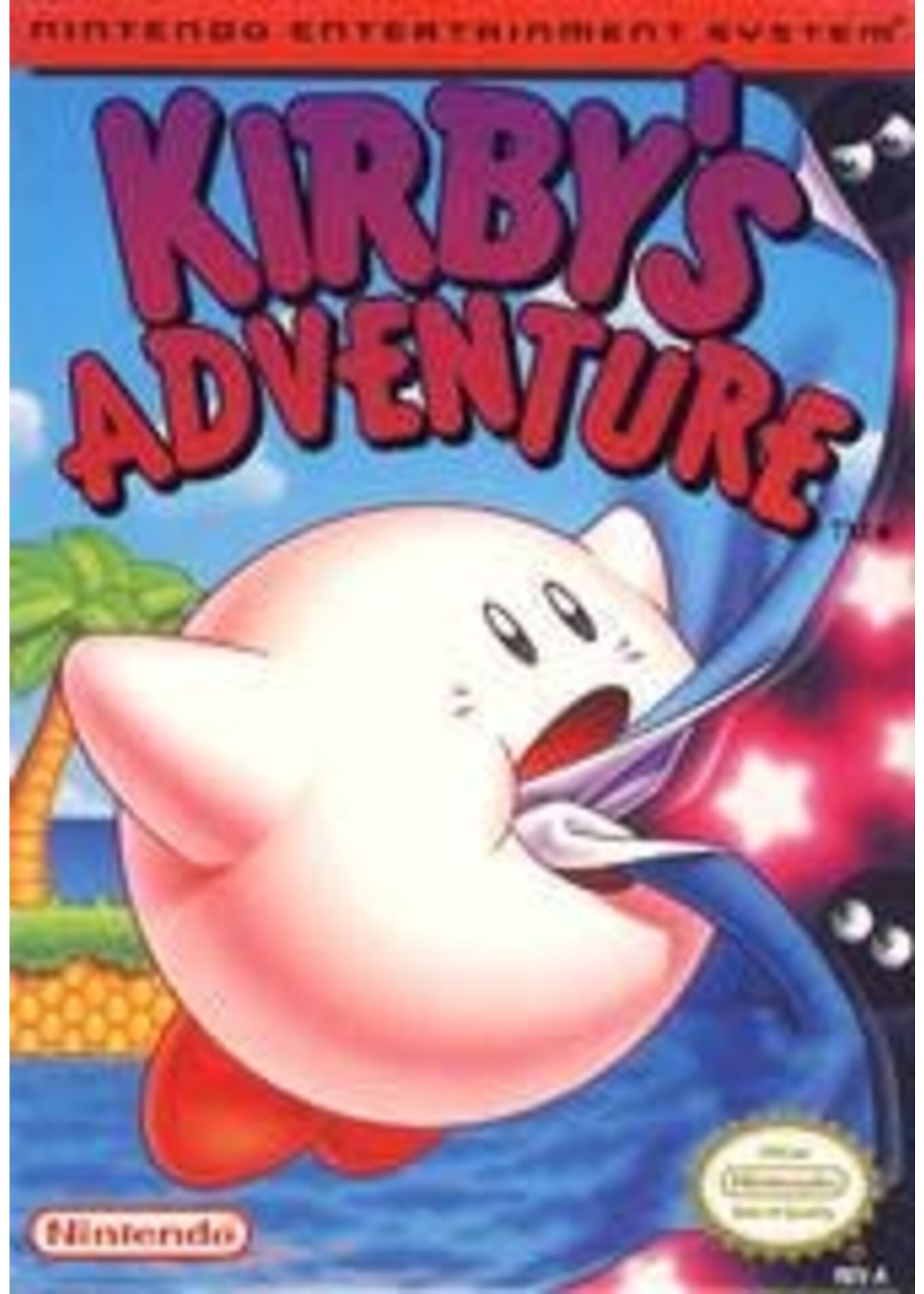 Kirby's Adventure NES CART AND BOX
