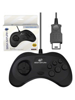 Sega Saturn Black Wired Arcade Pad Controller [Retro-Bit]