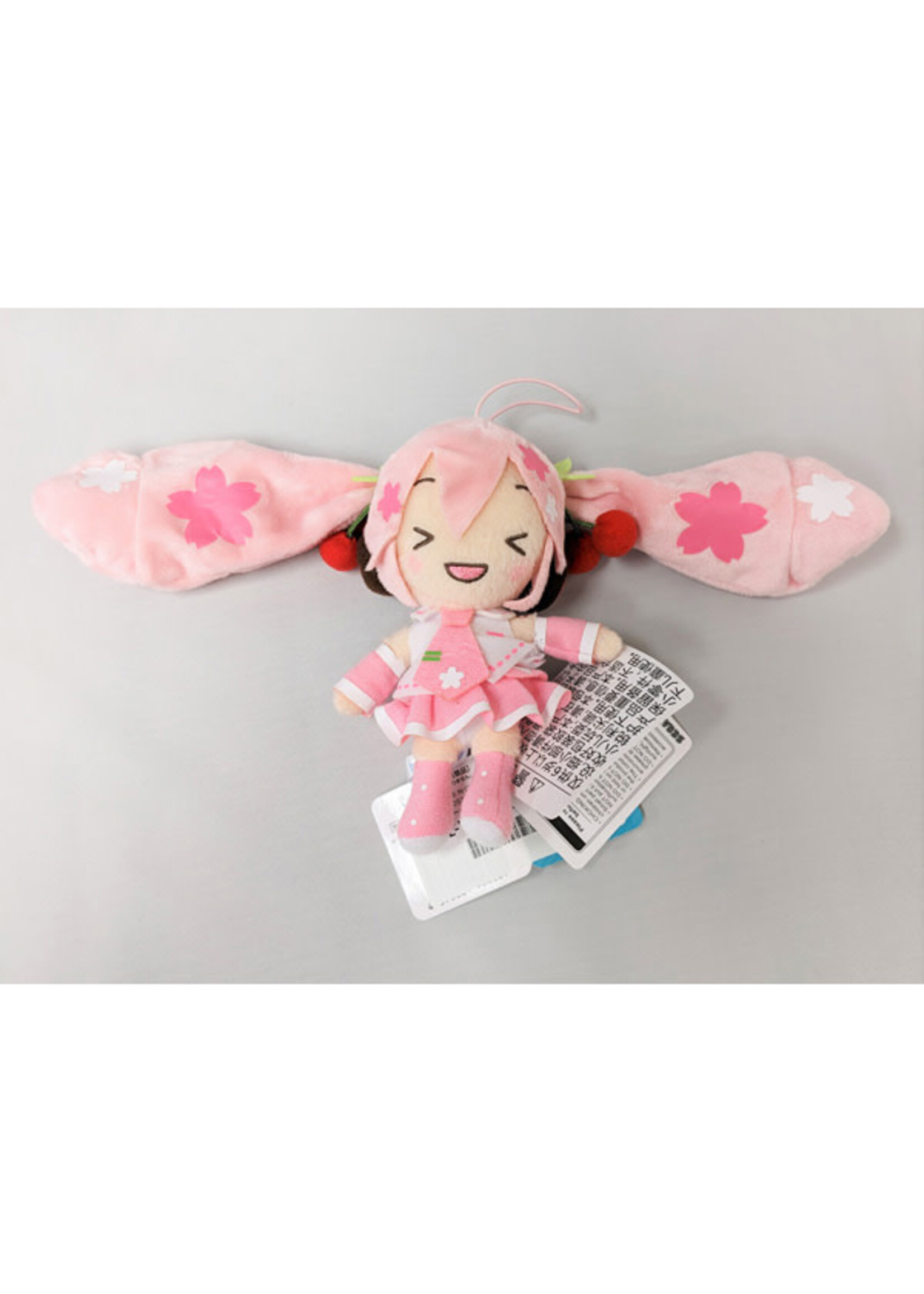 Hatsune Miku Excited Look Sakura Miku 6″ Fluffy Plush [Sega Goods]