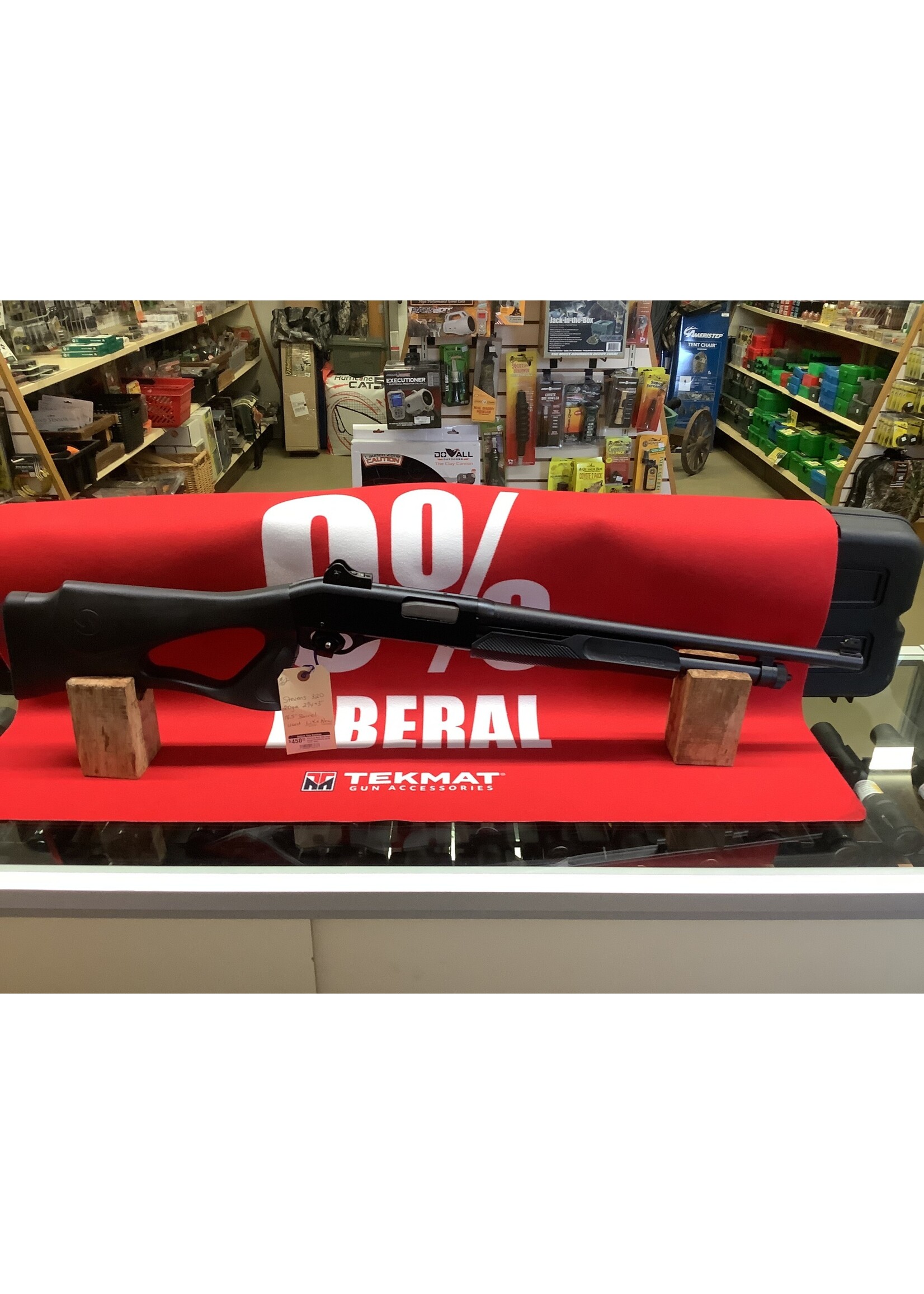Stevens Mod 320 20ga pump thumbhole stock 18.5" barrel  used *like new