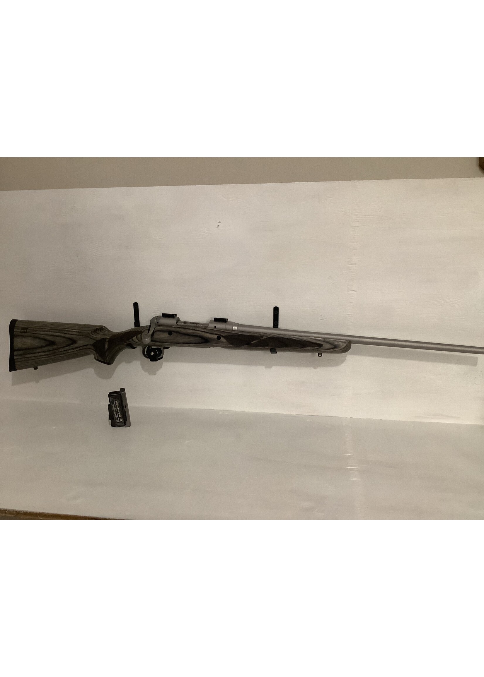 Savage Mod 16 223 Stainless Grey Laminate Stk/Extra Magazine