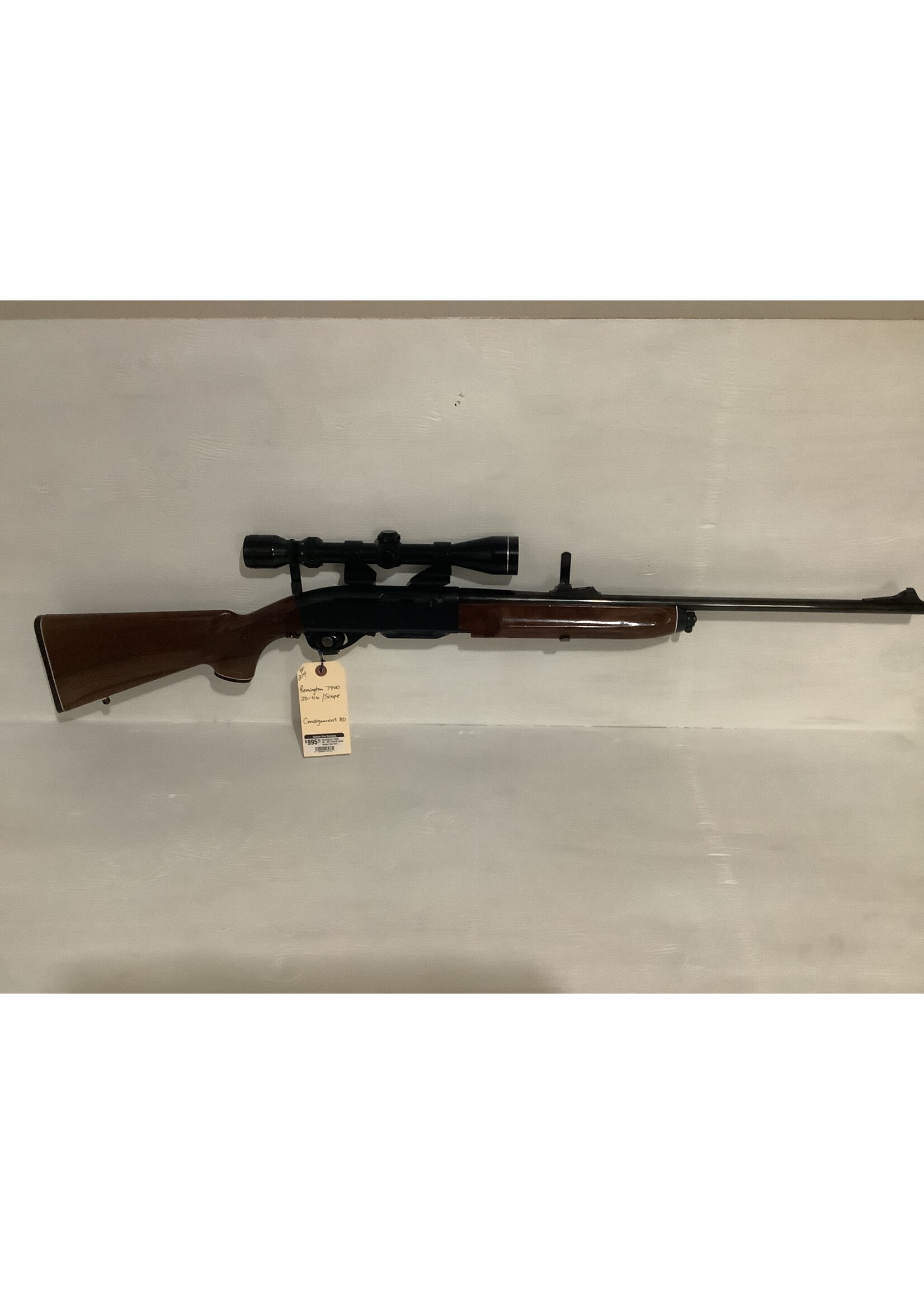 Remington Remington 7400/ 30-06/ 3x9x40 tasco scope/ see thru rings/22" barrel