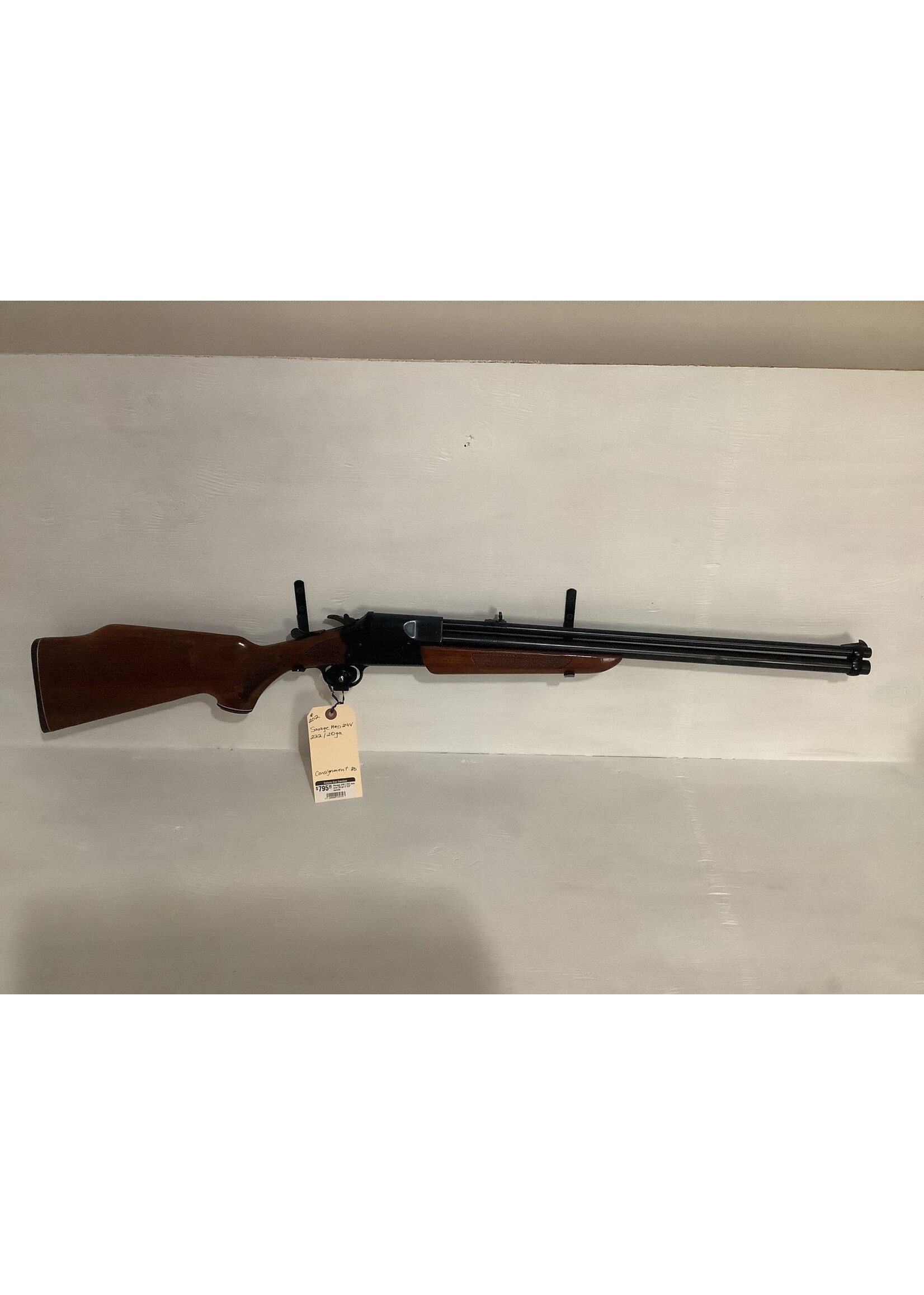 Savage 24V / 222 rem over 20 ga 3"/24" barrels