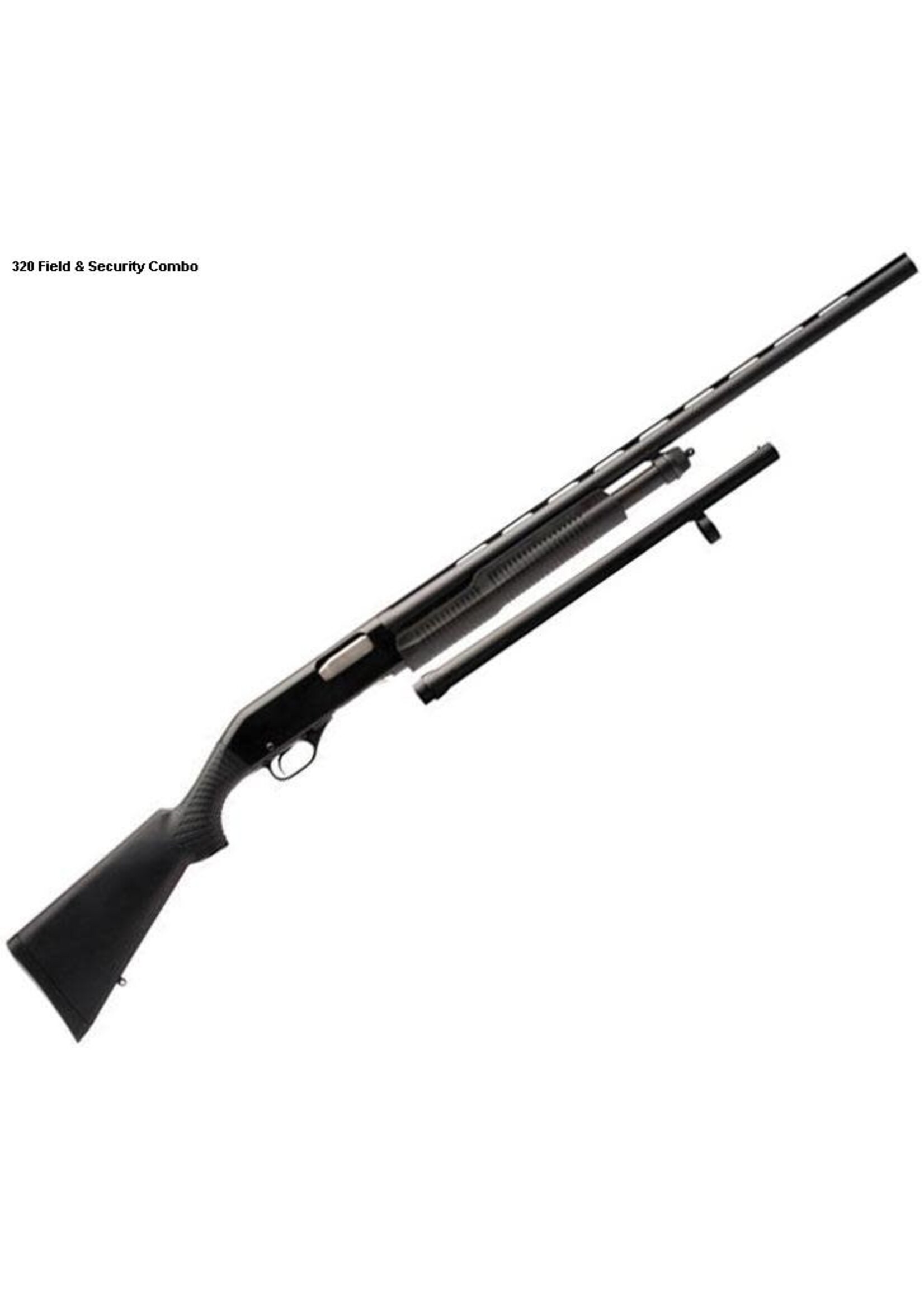 Stevens Stevens 320 Field/Security 2 barrel Combo 12GA 3" 28" Vent Rib & 18.5" Bead Sight Barrel Synthetic Stock Pump Action #19490