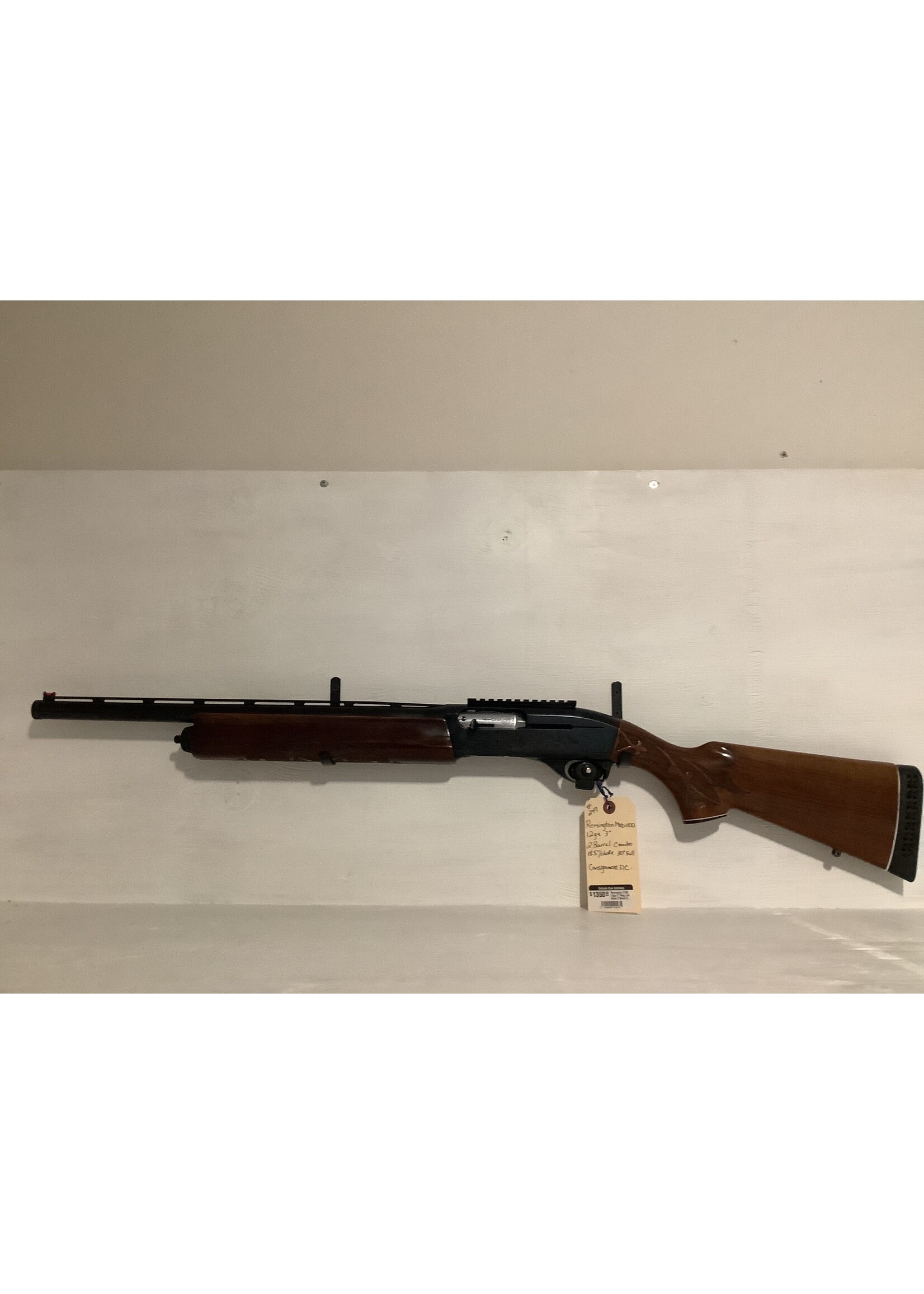 Remington 1100 12ga 3" Mag Left Hand 2 Barrel Combo 18.5"/choke & 30" Fixed Full