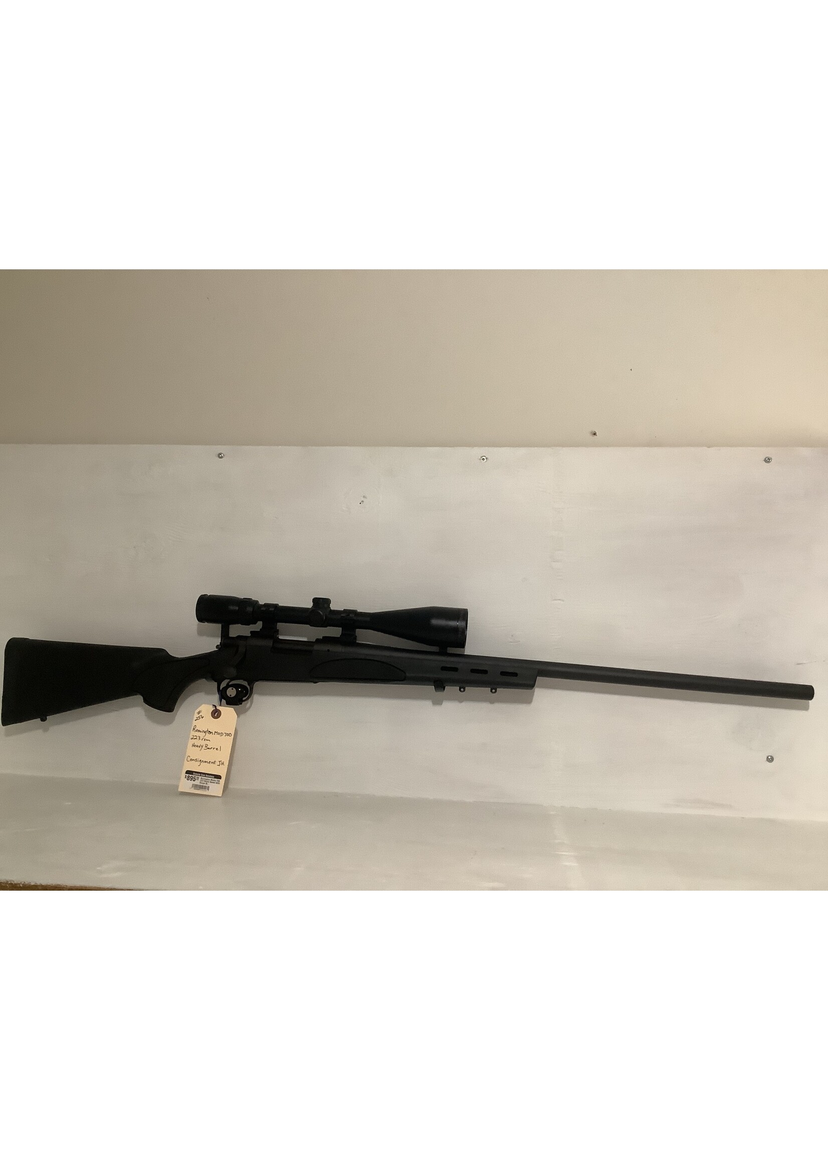 Remington Model 700 223 Heavy Barrel With Scope Black Syn Stock