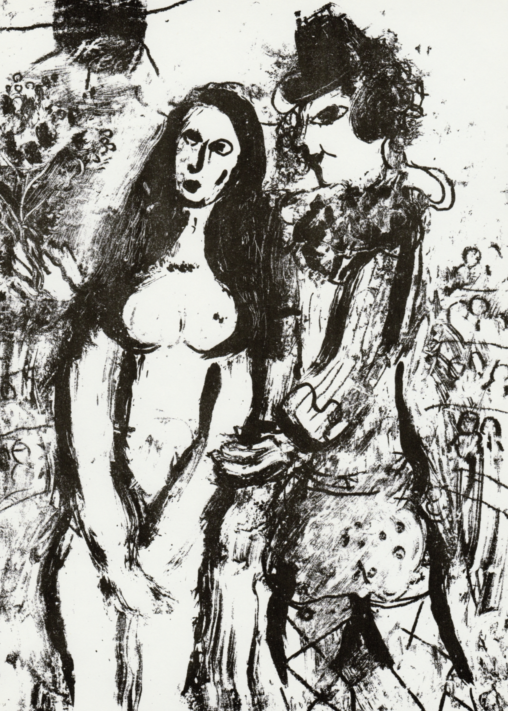 Marc Chagall Marc Chagall "Clown in Love"