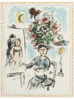 Marc Chagall Marc Chagall "The Painter with a Candlestick"